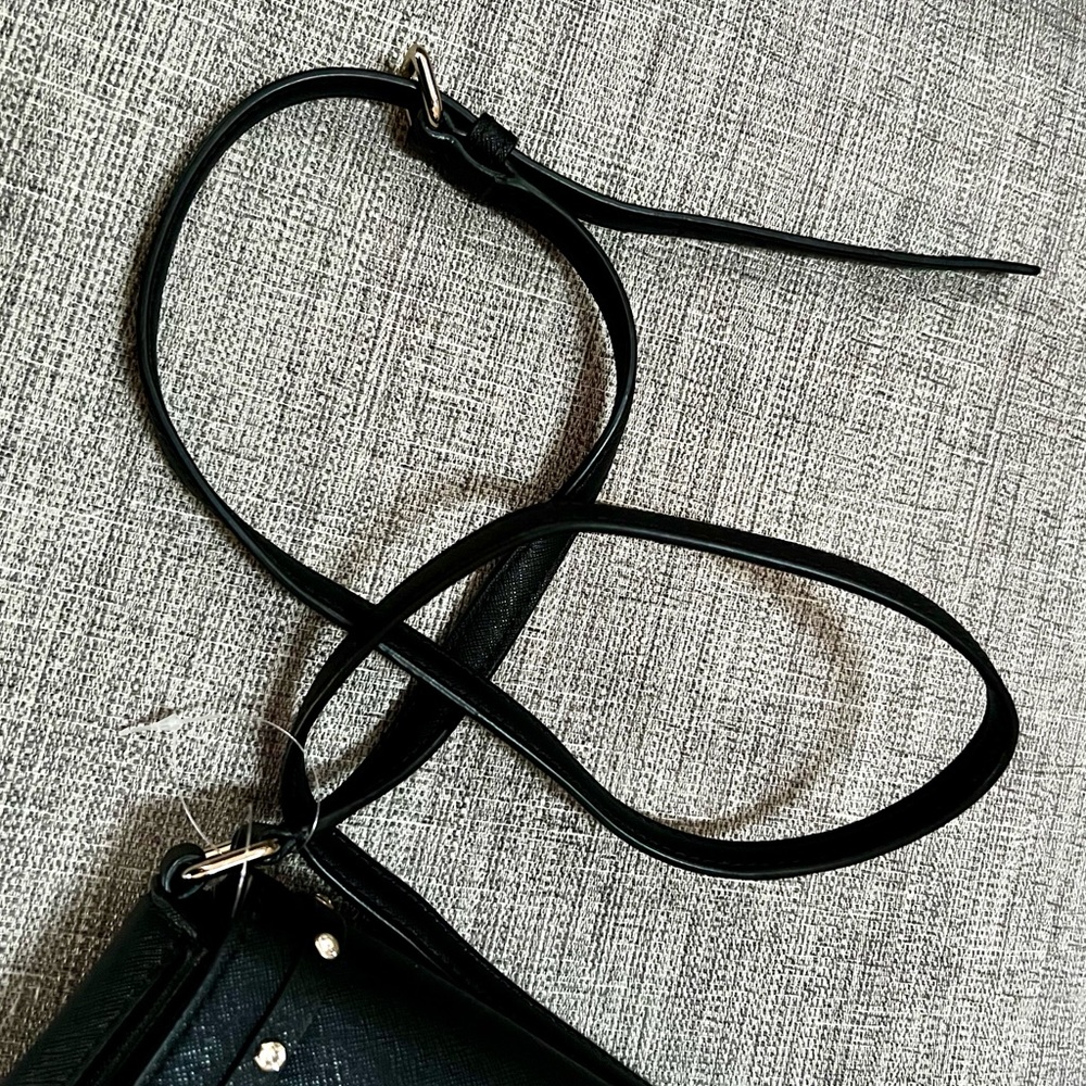 Kate spade Carsen Laurel Way Crystals Bow Saffiano Cow Leather Crossbody Bag - Picture 9 of 15
